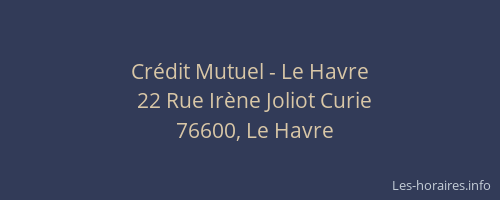 Crédit Mutuel - Le Havre