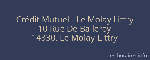 Crédit Mutuel - Le Molay Littry