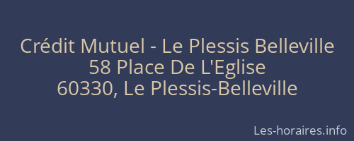 Crédit Mutuel - Le Plessis Belleville