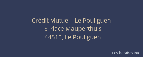 Crédit Mutuel - Le Pouliguen
