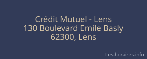 Crédit Mutuel - Lens