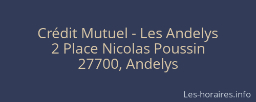 Crédit Mutuel - Les Andelys