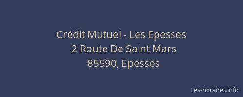 Crédit Mutuel - Les Epesses
