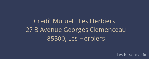 Crédit Mutuel - Les Herbiers