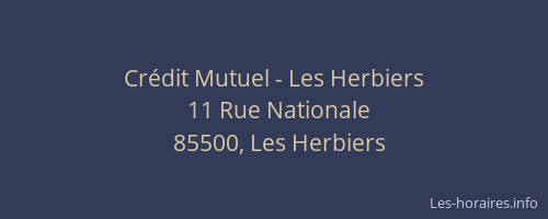 Crédit Mutuel - Les Herbiers