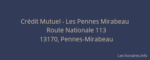 Crédit Mutuel - Les Pennes Mirabeau