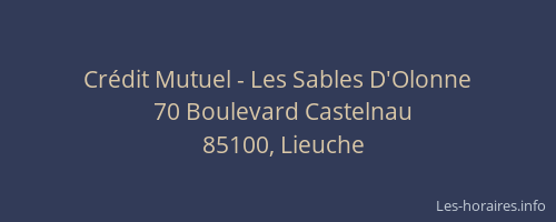 Crédit Mutuel - Les Sables D'Olonne