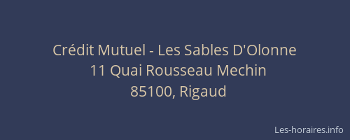 Crédit Mutuel - Les Sables D'Olonne