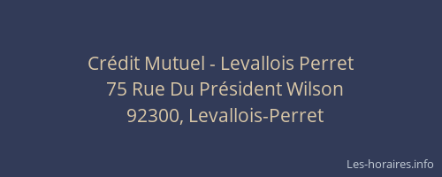 Crédit Mutuel - Levallois Perret