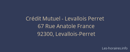 Crédit Mutuel - Levallois Perret