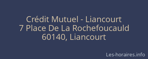 Crédit Mutuel - Liancourt