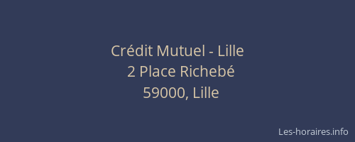 Crédit Mutuel - Lille
