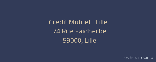 Crédit Mutuel - Lille