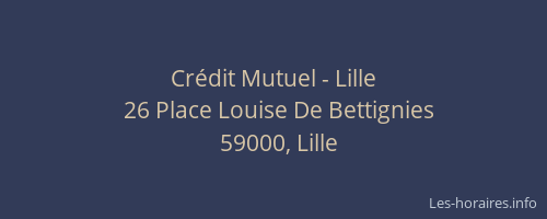 Crédit Mutuel - Lille