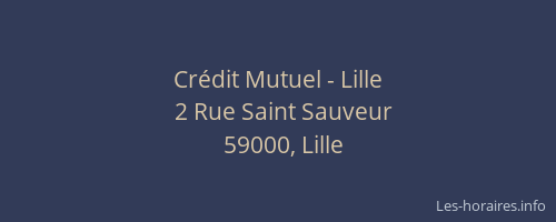 Crédit Mutuel - Lille