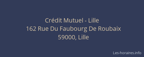 Crédit Mutuel - Lille
