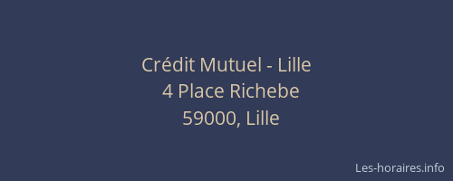 Crédit Mutuel - Lille