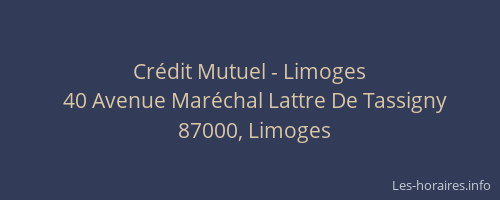 Crédit Mutuel - Limoges
