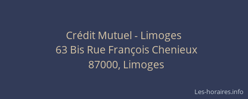 Crédit Mutuel - Limoges