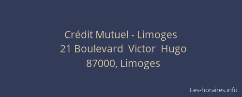 Crédit Mutuel - Limoges
