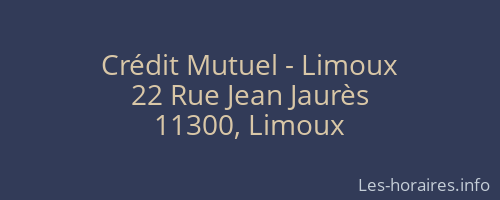 Crédit Mutuel - Limoux