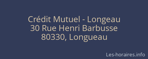 Crédit Mutuel - Longeau