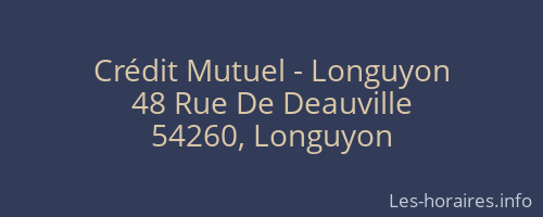 Crédit Mutuel - Longuyon