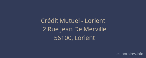 Crédit Mutuel - Lorient