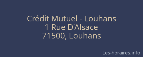 Crédit Mutuel - Louhans