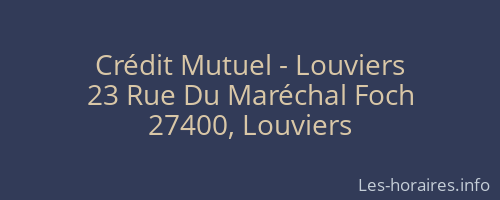 Crédit Mutuel - Louviers