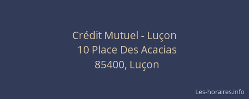 Crédit Mutuel - Luçon