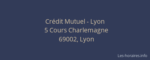 Crédit Mutuel - Lyon