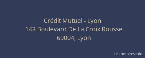 Crédit Mutuel - Lyon