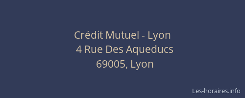 Crédit Mutuel - Lyon