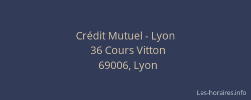 Crédit Mutuel - Lyon
