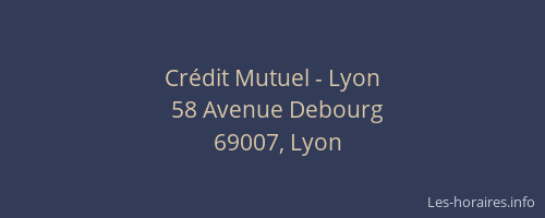 Crédit Mutuel - Lyon