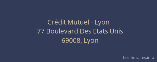 Crédit Mutuel - Lyon