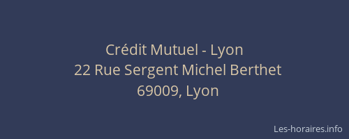 Crédit Mutuel - Lyon