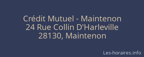 Crédit Mutuel - Maintenon