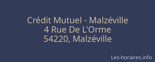 Crédit Mutuel - Malzéville