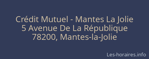 Crédit Mutuel - Mantes La Jolie