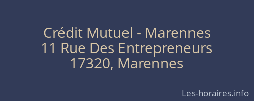 Crédit Mutuel - Marennes