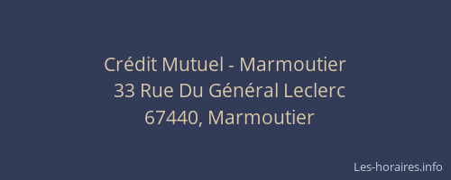 Crédit Mutuel - Marmoutier