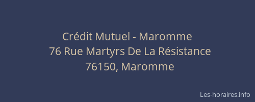 Crédit Mutuel - Maromme