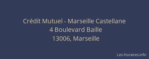 Crédit Mutuel - Marseille Castellane