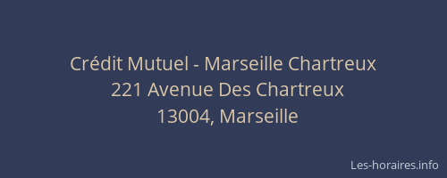 Crédit Mutuel - Marseille Chartreux