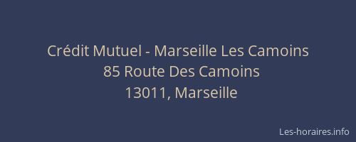 Crédit Mutuel - Marseille Les Camoins