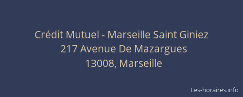 Crédit Mutuel - Marseille Saint Giniez