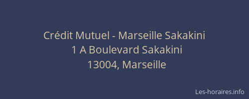 Crédit Mutuel - Marseille Sakakini
