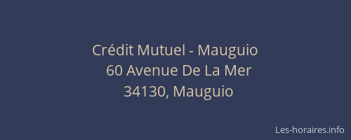 Crédit Mutuel - Mauguio